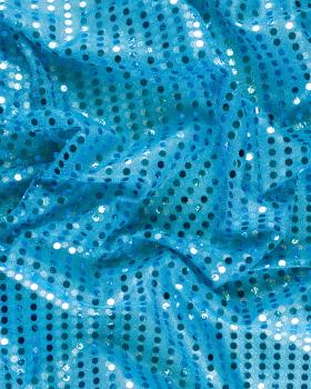 Round Glitter Fabric Turquoise Blue - Tissushop